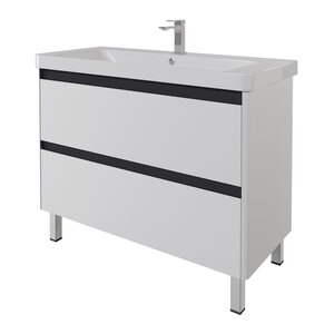 Изображение товара Тумба под раковину Dreja Luxury Plus 99.2033, 105 см, подвесная/напольная, цвет белый матовый