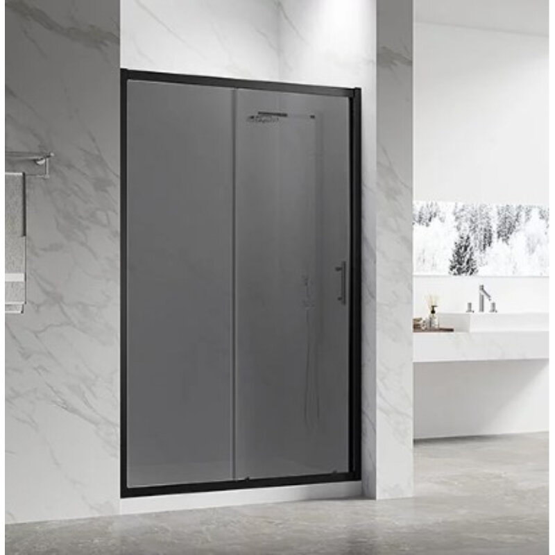 Изображение товара Душевая дверь Veconi Vianno VN55BT-120-05-C8 с черным профилем