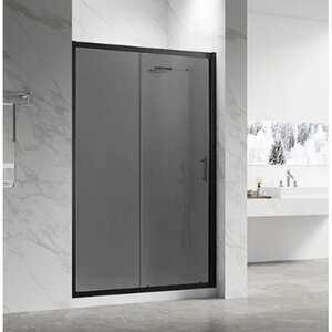 Изображение товара Душевая дверь Veconi Vianno VN55BT-130-05-C8, 130 см, стекло тонированное, профиль черный матовый