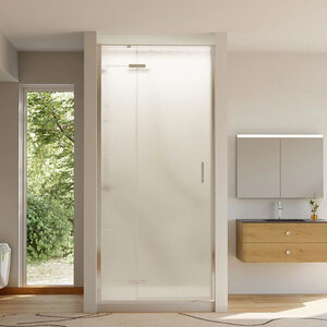 Изображение товара Душевая дверь Veconi Vianno VN73R/L-80-06-C4/VN73R/R-80-06-C4, 80 см, стекло дождь, профиль золото хром, левая/правая