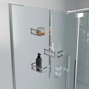 Изображение товара Полка для душевого ограждения Veconi Moderno, MD-S-C9, полированная сталь