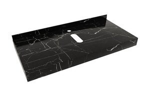 Изображение товара Столешница Corpa Nera Grossi CN150310, 100 см, керамогранит, черный мрамор