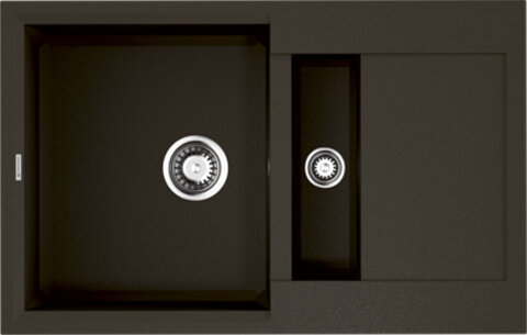 Изображение товара Кухонная мойка Omoikiri Sakaime 78-2-DC темный шоколад, угловая монтажная модель