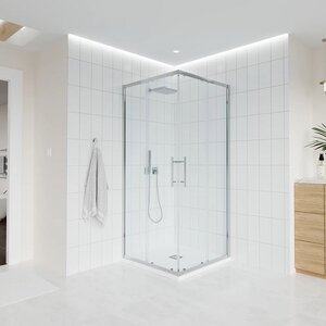 Изображение товара Душевой уголок Veconi Evo 300 CH, E3-CH-11090-01-C9, 110 x 90 см, стекло прозрачное, профиль хром