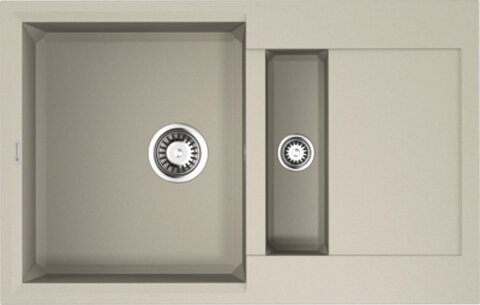 Изображение товара Кухонная мойка Omoikiri Sakaime 78-2-SA бежевый Tetogranit 2 чаши