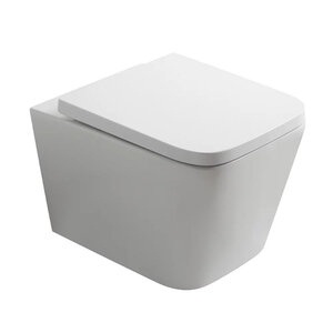 Изображение товара Подвесной безободковый унитаз Veconi Pulo VPU-51T с системой торнадо и сиденьем микролифт