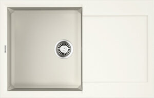 Изображение товара Кухонная мойка Omoikiri Sakaime 78-WH из Tetogranit белая с тремя отверстиями