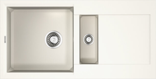 Изображение товара Кухонная мойка Omoikiri Sakaime 86-2-WH из Tetogranit белая с двумя раковинами Изображение товара Кухонная мойка Omoikiri Sakaime 86-2-WH из Tetogranit белая с двумя раковинами