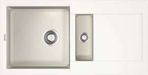 Изображение товара Кухонная мойка Omoikiri Sakaime 86-2-WH из Tetogranit белая с двумя раковинами