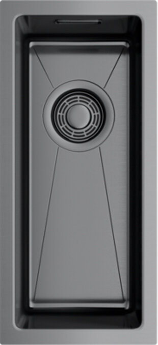 Изображение товара Кухонная мойка Omoikiri Taki 20-U/IF-GM из нержавеющей стали, угловая 44 см