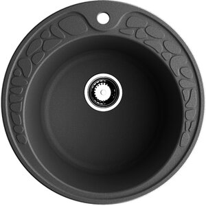 Изображение товара Кухонная мойка Omoikiri Tovada 51-GR матовая черная из искусственного камня
