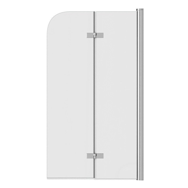 Изображение товара Шторка на ванну Corpa Nera Allegri CN00276, 80 x 140 см, стекло прозрачное, профиль хром