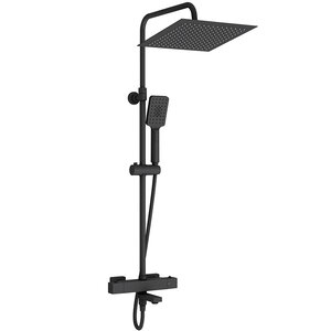 Изображение товара Душевая система WasserKRAFT A29901 с термостатом черная, Германия