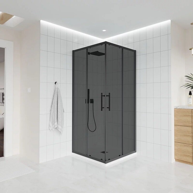 Изображение товара Душевой уголок Veconi Evo 300 B 100x90 см с матовым тонированным стеклом Изображение товара Душевой уголок Veconi Evo 300 B 100x90 см с матовым тонированным стеклом