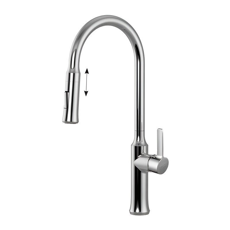 Изображение товара Смеситель Clever Grifos Chef 99440 для кухни с вытягиваемым изливом