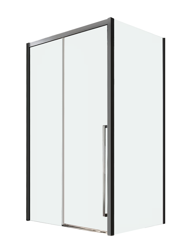 Изображение товара Душевой уголок Veconi Premium Trento PTC30-SP-130100-GR-01-C4, 130 x 100 см, стекло прозрачное, профиль графит брашированный