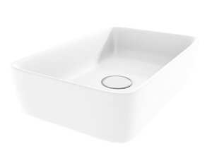 Изображение товара Раковина Corpa Nera Grossi CN50291, 50 см, накладная, фарфор, белый матовый
