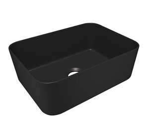 Изображение товара Раковина Corpa Nera Grossi CN50288, 40 см, накладная, фарфор, чёрный матовый