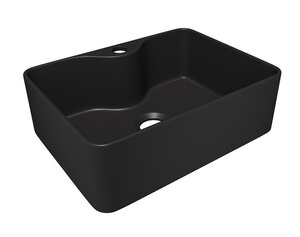 Изображение товара Раковина Corpa Nera Grossi CN50289, 41 см, накладная, фарфор, чёрный матовый