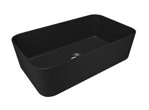 Изображение товара Раковина Corpa Nera Grossi CN50287, 48 см, накладная, фарфор, чёрный матовый