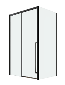 Изображение товара Душевой уголок Veconi Premium Trento PTC30-SP-14090-B-01-C4, 140 x 90 см, стекло прозрачное, профиль черный матовый