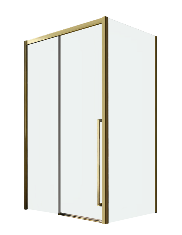 Изображение товара Душевой уголок Veconi Premium Trento 150x80 см с золотым профилем