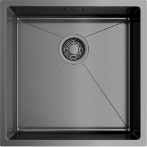Изображение товара Мойка кухонная Omoikiri Taki 44x44 см воронёная сталь