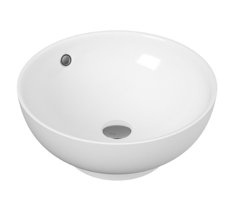 Изображение товара Раковина Corpa Nera Viola CN50103, 40 см, накладная, фарфор, белый