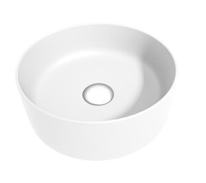 Изображение товара Раковина Corpa Nera Bosso CN50195 накладная, 41 см, фарфор, белый матовый