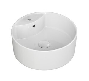 Изображение товара Раковина Corpa Nera Bosso CN50104 40 см накладная круглая белая фарфор