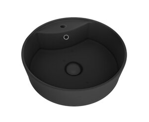 Изображение товара Раковина Corpa Nera Bosso CN50192, 40 см, накладная, фарфор, чёрный матовый