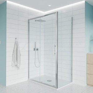 Изображение товара Душевой уголок Veconi Evo 100SP CH 150x120 см с прозрачным стеклом хром профиль