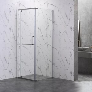 Изображение товара Душевой уголок Veconi Rovigo RV18-10090-01-C5, 100 x 90 см, стекло прозрачное, профиль хром