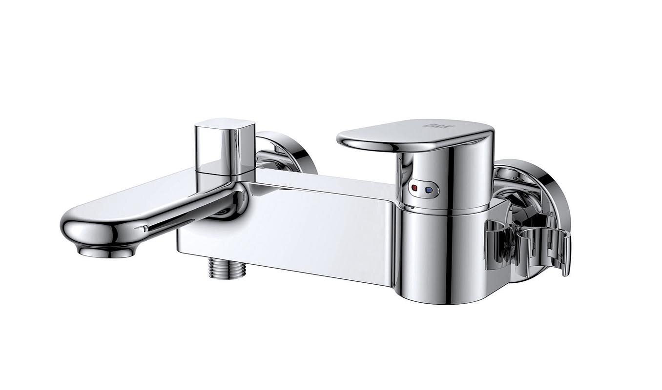 Изображение товара Смеситель DQ Speyer Rhein DA1313201 для ванной и душа с душевым гарнитуром, хром