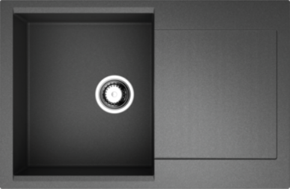 Изображение товара Кухонная мойка Omoikiri Daisen 78-51 см искусственный гранит черная матовая