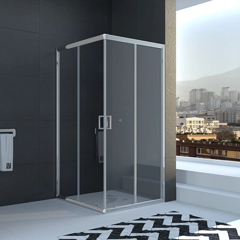 Изображение товара Душевой уголок Veconi Rovigo RV11 120x120 см прозрачное стекло хром профиль Италия Китай