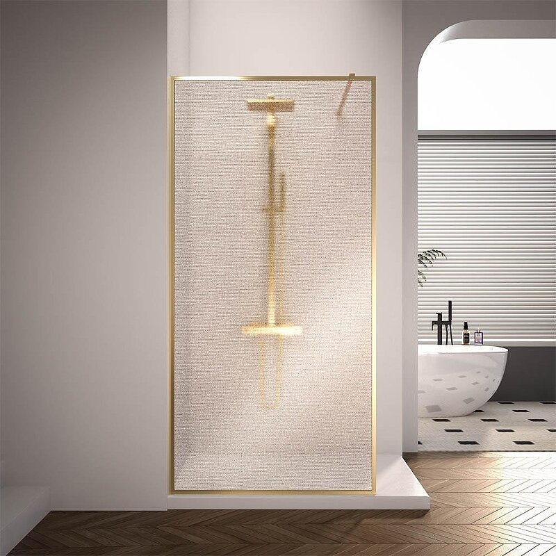 Изображение товара Душевая стенка Veconi Korato KR81GL 110 см со свободным входом стекло Easy Clean