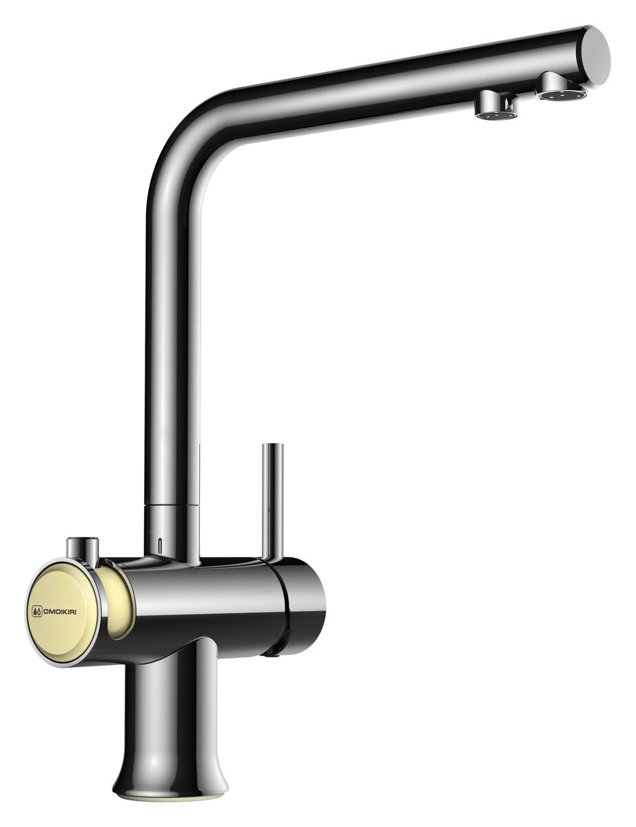 Изображение товара Смеситель Omoikiri Hotaru CH-BE 4994052 для кухни под фильтр хром ваниль