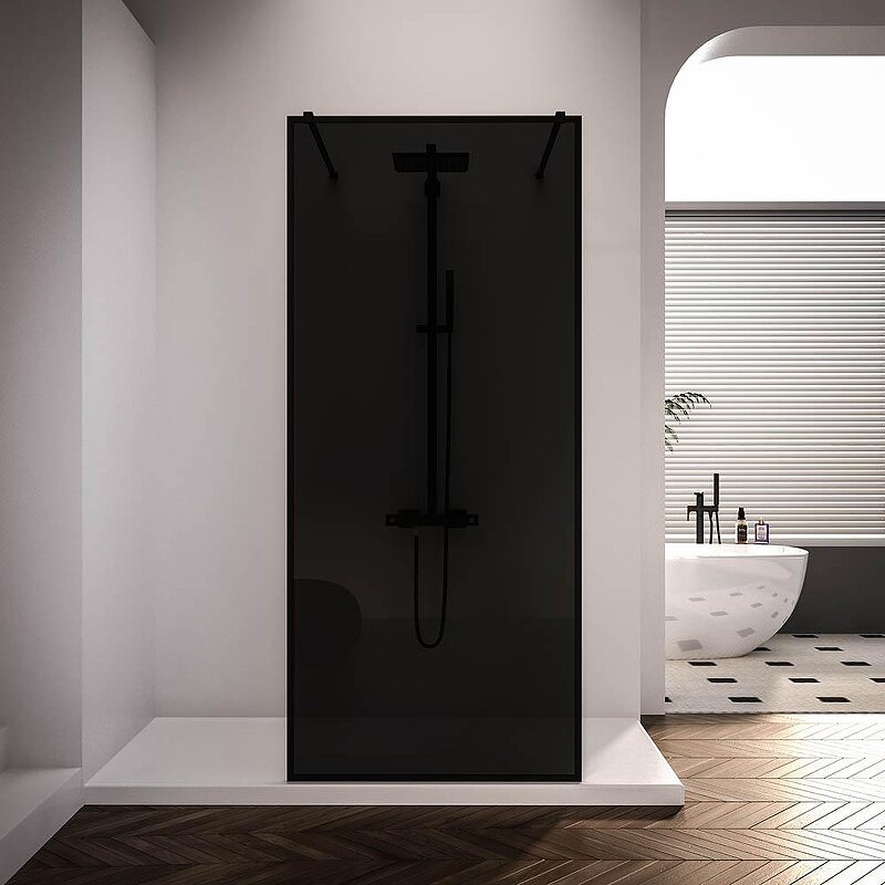 Изображение товара Душевая стенка Veconi Korato KR90BB-120-11-C4 черная 120 см