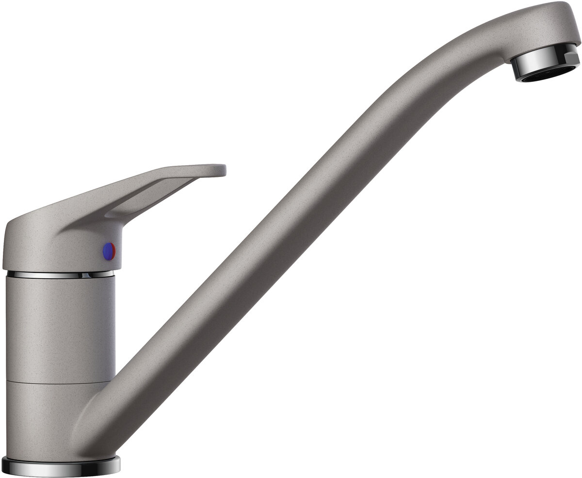 Изображение товара Смеситель для кухни Omoikiri Kado GR 4994172 серый 22.7 см поворотный аэратор