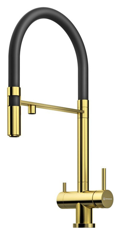 Изображение товара Смеситель для кухонной мойки Omoikiri Kanto PVD-LG 4994014 с подключением к фильтру