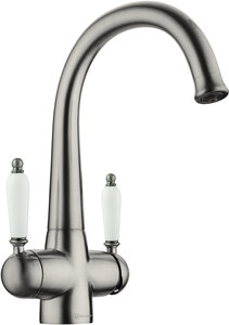 Изображение товара Смеситель для кухни Omoikiri Okinawa 2-SI под фильтр с поворотным изливом японское качество