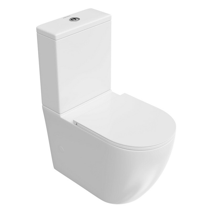 Изображение товара Напольный безободковый унитаз Kerama Marazzi Sfera/Сфера SF.wc.01, сиденье микролифт, цвет белый Изображение товара Напольный безободковый унитаз Kerama Marazzi Sfera/Сфера SF.wc.01, сиденье микролифт, цвет белый