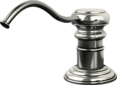 Изображение товара Дозатор встраиваемый для моющего средства Omoikiri OM-01-SI латунь/серебро 4995009