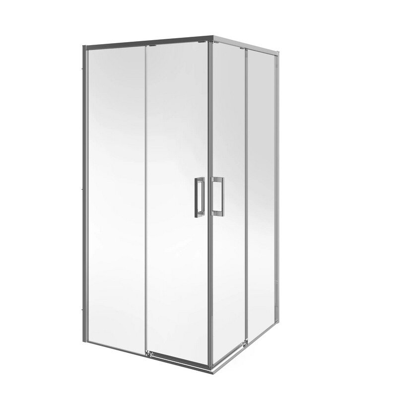 Изображение товара Душевой уголок Kerama Marazzi Lindo 100x100 см с раздвижными дверями и хром профилем