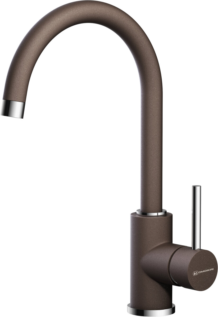 Изображение товара Смеситель для кухни Omoikiri Shinagawa DC 4994105 шоколад и хром