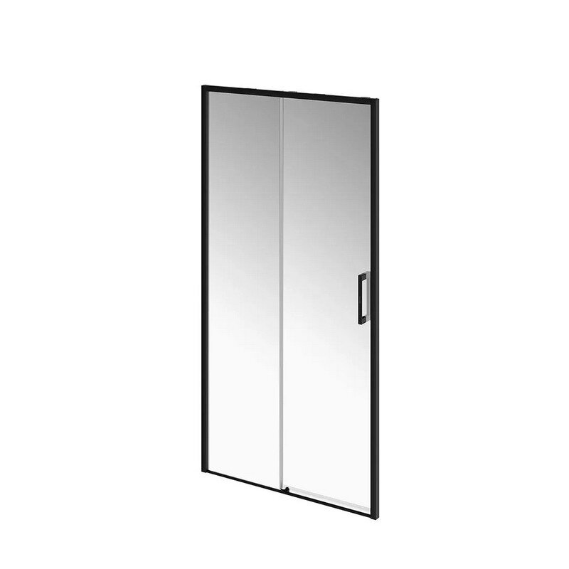 Изображение товара Душевая дверь Kerama Marazzi Lindo/Линдо LN.100.SD.BLK.M, 100 см, стекло прозрачное, профиль черный матовый