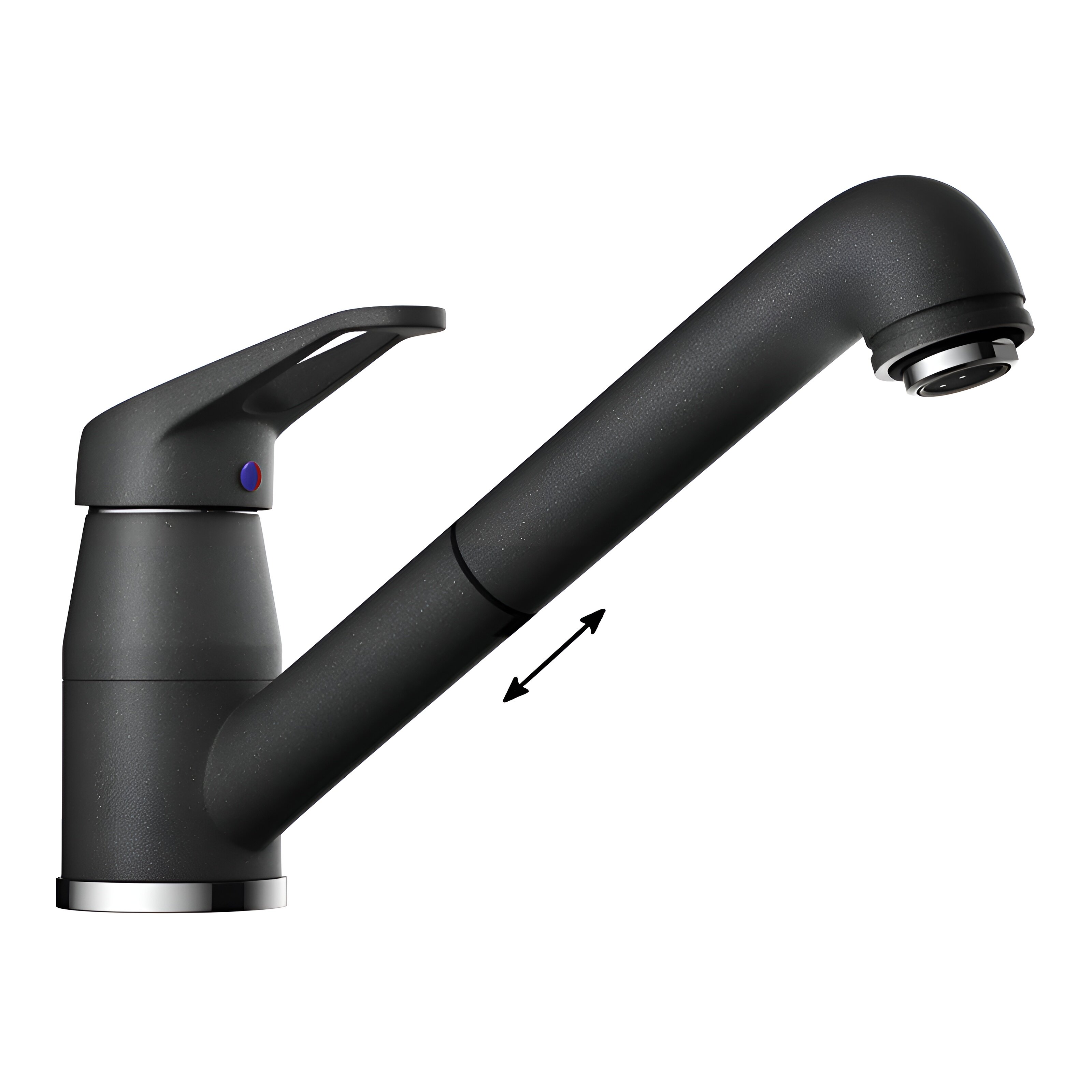 Изображение товара Смеситель Omoikiri Tateyama-S BL 4994136 с выдвижным изливом