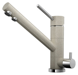 Изображение товара Смеситель Omoikiri Tonami SA 4994060 для кухни под фильтр, бежевый и хром