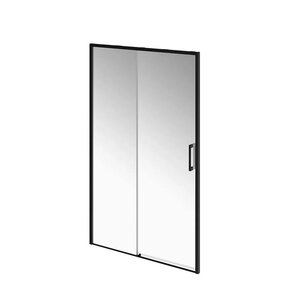 Изображение товара Душевая дверь Kerama Marazzi Lindo LN.120.SD.BLK.M, 120 см, стекло прозрачное, профиль черный матовый